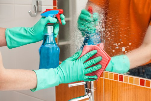 Professional Acton cleaners refreshing a clean and organized interior