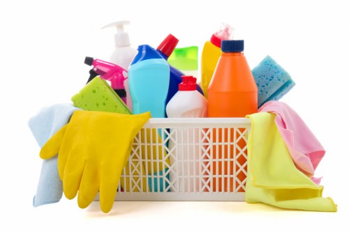 Spot cleaning a rug stain at home
