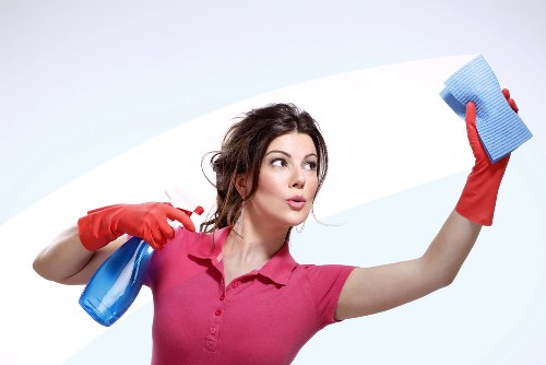 A cleaning routine checklist used for regular cleaning tasks